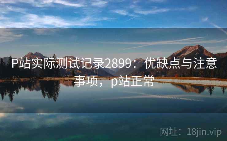 P站实际测试记录2899：优缺点与注意事项，p站正常