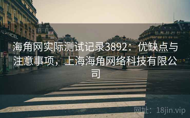 海角网实际测试记录3892：优缺点与注意事项，上海海角网络科技有限公司
