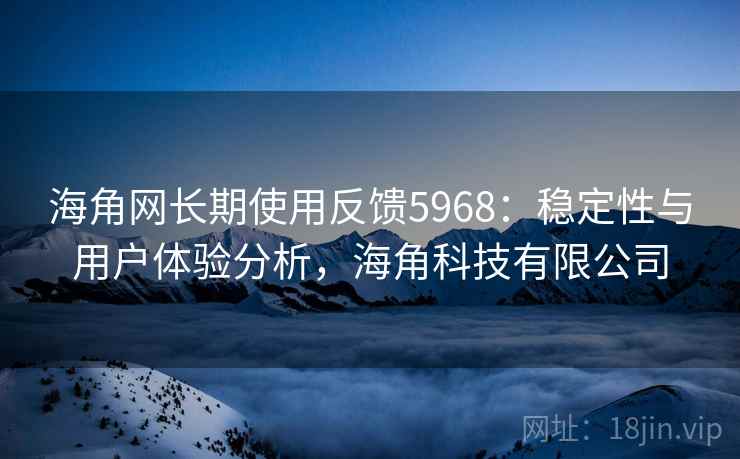 海角网长期使用反馈5968：稳定性与用户体验分析，海角科技有限公司