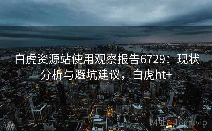 白虎资源站使用观察报告6729：现状分析与避坑建议，白虎ht+