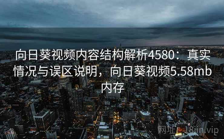 向日葵视频内容结构解析4580：真实情况与误区说明，向日葵视频5.58mb内存