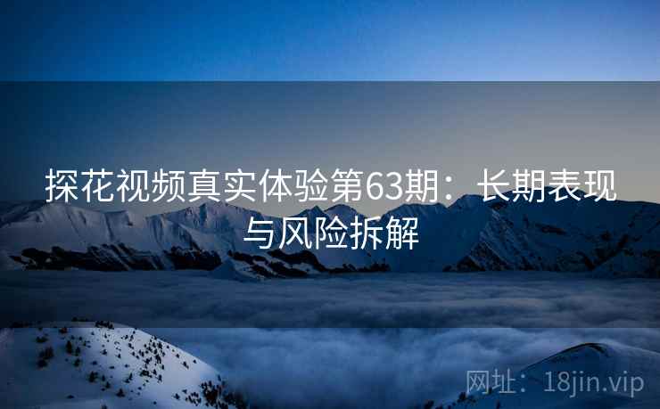 探花视频真实体验第63期：长期表现与风险拆解